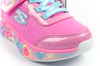 Pantofi sport Skechers S Lights LED pentru copii, cu velcro, pentru fete