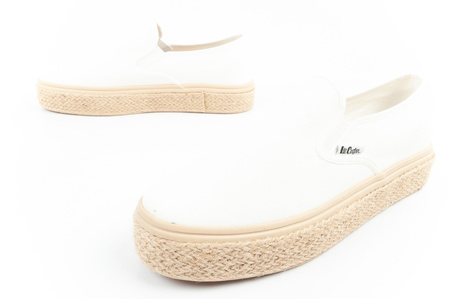 Teniși Lee Cooper Espadrile pentru femei, Alb la modă, Slip-On