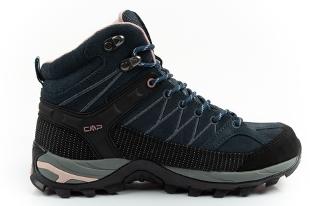 Pantofi trekking CMP Rigiel impermeabili până la gleznă pentru femei, bleumarin