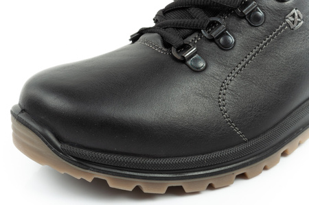 Pantofi de drumeție din piele Grisport Nero Oliato SPO-TEX pentru bărbați, negri