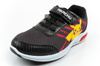 Pantofi sport pentru copii Leomil, adidași ușori Pokemon cu velcro, LED, negri