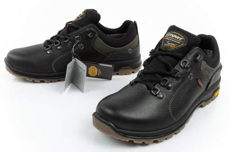 Pantofi de drumeție din piele Grisport Nero Oliato SPO-TEX pentru bărbați, negri