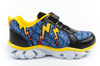 Pantofi sport pentru copii Leomil, adidași ușori Pokemon cu velcro, LED, negru și galben