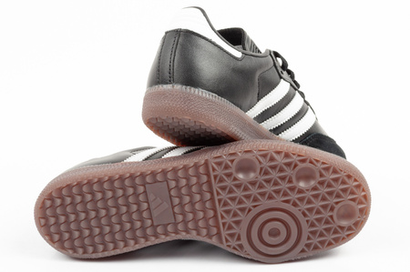 Teniși Adidas Samba, piele la modă, negri