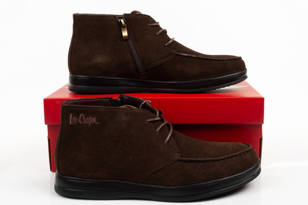 Ghete elegante Lee Cooper pentru bărbați, din piele maro