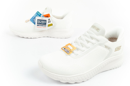 Pantofi sport Skechers Bobs Squad Chaos [117497/OFWT] pentru femei, alb.