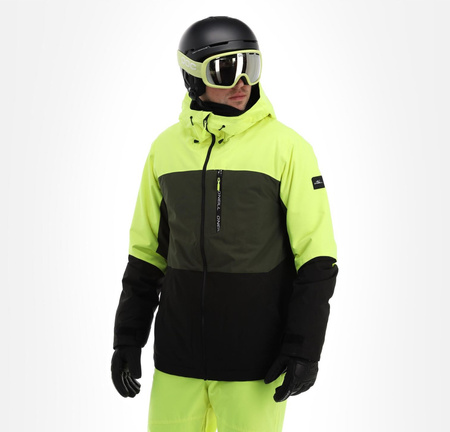 Jachetă sport de iarnă pentru bărbați O'Neill Carbonite Snowboard Ski 10K Verde Negru