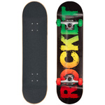 Rocket Rasta Fade 8" skateboard [RKT-COM-1535], multicolor.