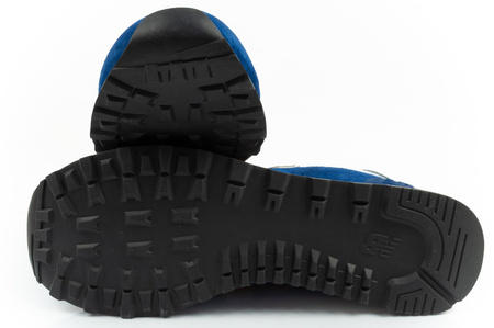 Pantofi sport New Balance 574 pentru bărbați, piele la modă, albaștri