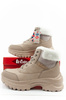 Pantofi de drumeție de iarnă Lee Cooper pentru femei, izolați, bej