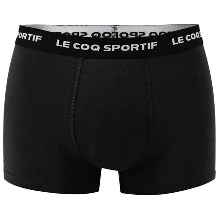 Le Coq Sportif boxeri chiloți bărbați set de 3 negru gri vișiniu