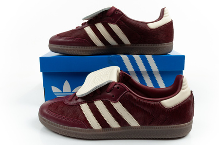 Pantofi sport Adidas Samba pentru femei, teniși la modă din piele, vișiniu