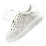 Pantofi sport bărbați Karl Lagerfeld Kapri din piele naturală, albi [KL52563 01W]