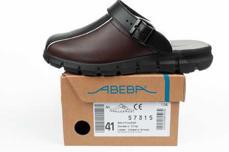 Pantofi de papuci de baie pantofi medicali Abeba din piele [57315]