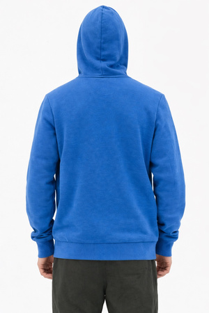 Hanorac albastru pentru bărbați Puma, din bumbac, model cangur Hanorac tip pulover Puma.