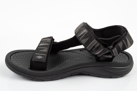 Sandale Lee Cooper pentru bărbați cu velcro pentru vară, plajă, negre ușoare
