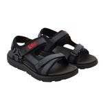 Sandale Lee Cooper pentru bărbați cu velcro pentru plajă de vară, albastru deschis și negru