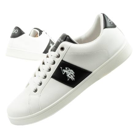 Pantofi sport U.S. Polo Assn. pentru bărbați, la modă, albi, confortabili