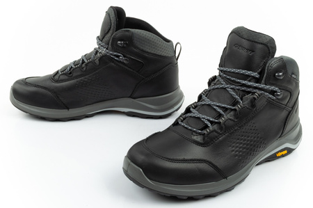 Ghete de drumeție din piele Grisport Nero Avon SPO-TEX pentru bărbați, negre