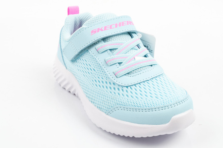 Pantofi sport Skechers Bounder albaștri pentru bebeluși cu velcro