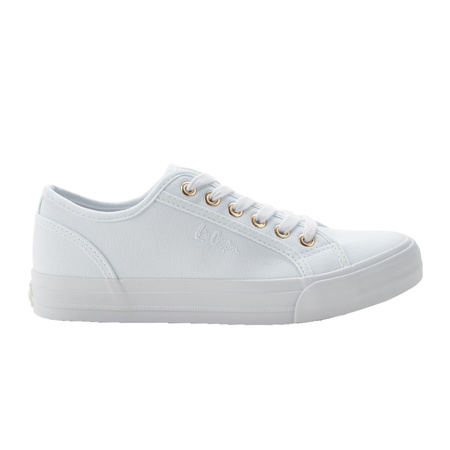 Teniși Lee Cooper pentru femei - Teniși eleganți din material textil alb