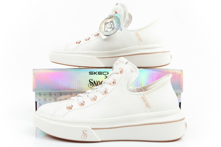 Pantofi sport Skechers Snoop One-OG din piele pentru femei, model tenis SLIP-INS [186001/WHT]