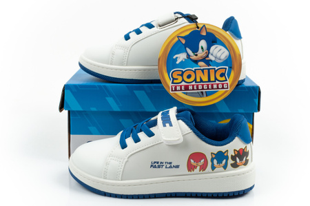 Teniși Leomil Sonic ușori cu velcro pentru copii, de culoare albă
