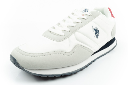 Teniși bărbătești U.S. Polo Assn., la modă, confortabili, albi