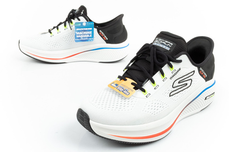 Pantofi sport Skechers Go Run pentru bărbați, confortabili, albi, SLIP-INS [220853/WMLT]