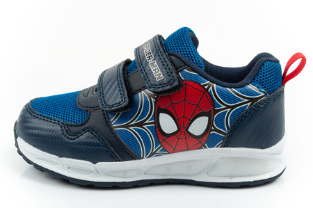 Pantofi sport pentru copii Leomil, pantofi sport Spiderman, ușori, cu velcro, negru, albastru