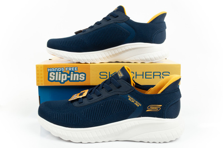 Pantofi sport pentru bărbați Skechers Bobs Squad Chaos [118312/NVY] SLIP-INS, bleumarin.