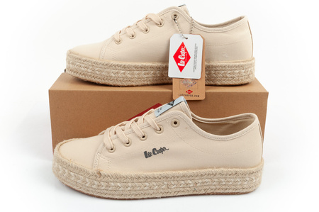 Tenisi espadrile damă Lee Cooper [LCW-25-44-3215L] Platformă, bej.