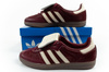 Pantofi sport Adidas Samba pentru femei, teniși la modă din piele, vișiniu