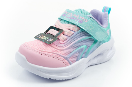 Pantofi sport Skechers Color Breeze LED pentru fete, turcoaz
