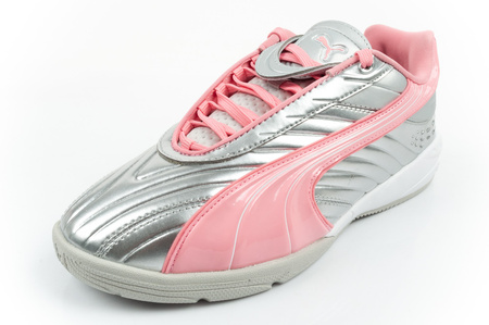 Pantofi sport Puma V-S2 Goalgetter pentru tineri, argintii la modă