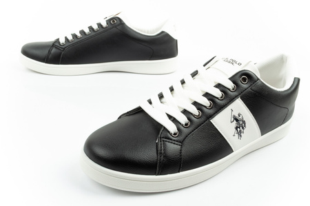 Pantofi sport U.S. Polo Assn. pentru bărbați, la modă, negri, confortabili