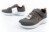 Pantofi sport Skechers Bounder pentru copii cu velcro, ușori, gri la modă