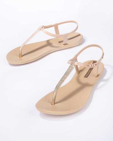 Sandale Ipanema Sandal Class pentru femei, bej deschis cu auriu