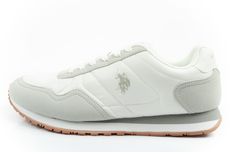 Teniși bărbătești U.S. Polo Assn., la modă, confortabili, albi