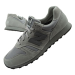 Pantofi sport New Balance 373 pentru bărbați, piele gri la modă și piele întoarsă