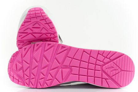 Pantofi sport pentru femei Skechers Uno-So Wavy [310555L/WPK], cu sclipici, alb.