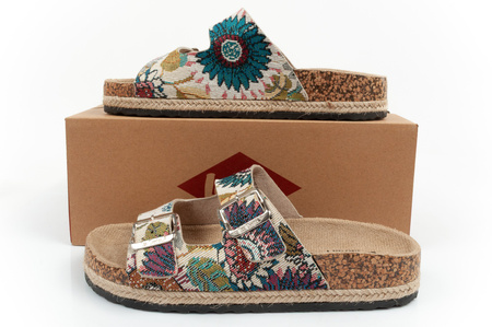 Papuci de damă Lee Cooper, model floral multicolor, confortabili [LCW-25-35-3483L]