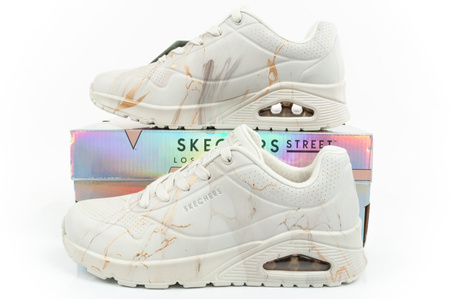 Pantofi sport de damă Skechers Uno [155584/OFWT], alb.