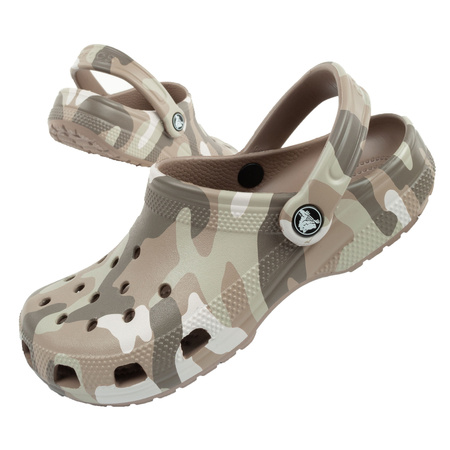 Crocs Classic Printed Camo Clog [206454-2ZJ] saboți sandale flip-flops, maro.