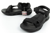 Sandale Lee Cooper pentru bărbați cu velcro, de vară, negre, ușoare