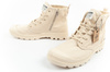 Teniși sport Palladium Pampa Zip pentru bărbați, bej