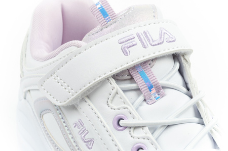Pantofi sport Fila Skye V Kids cu velcro pentru fete, albi