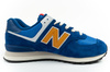 Pantofi sport New Balance 574 pentru bărbați, piele la modă, albaștri