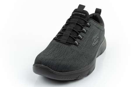 Pantofi sport pentru bărbați Skechers Summits-Louvin [232186/BBK] SLIP-ON, negri.