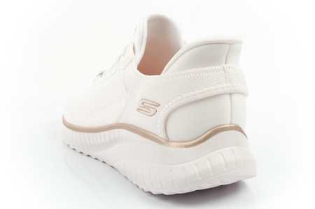 Teniși Skechers Bobs Squad Chaos SLIP-INS pentru femei, în culoarea albă